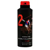 Beverly Hills Polo Club Sport Number Two Deodorant Body Spray For Men, 175 ml, Pack of 1