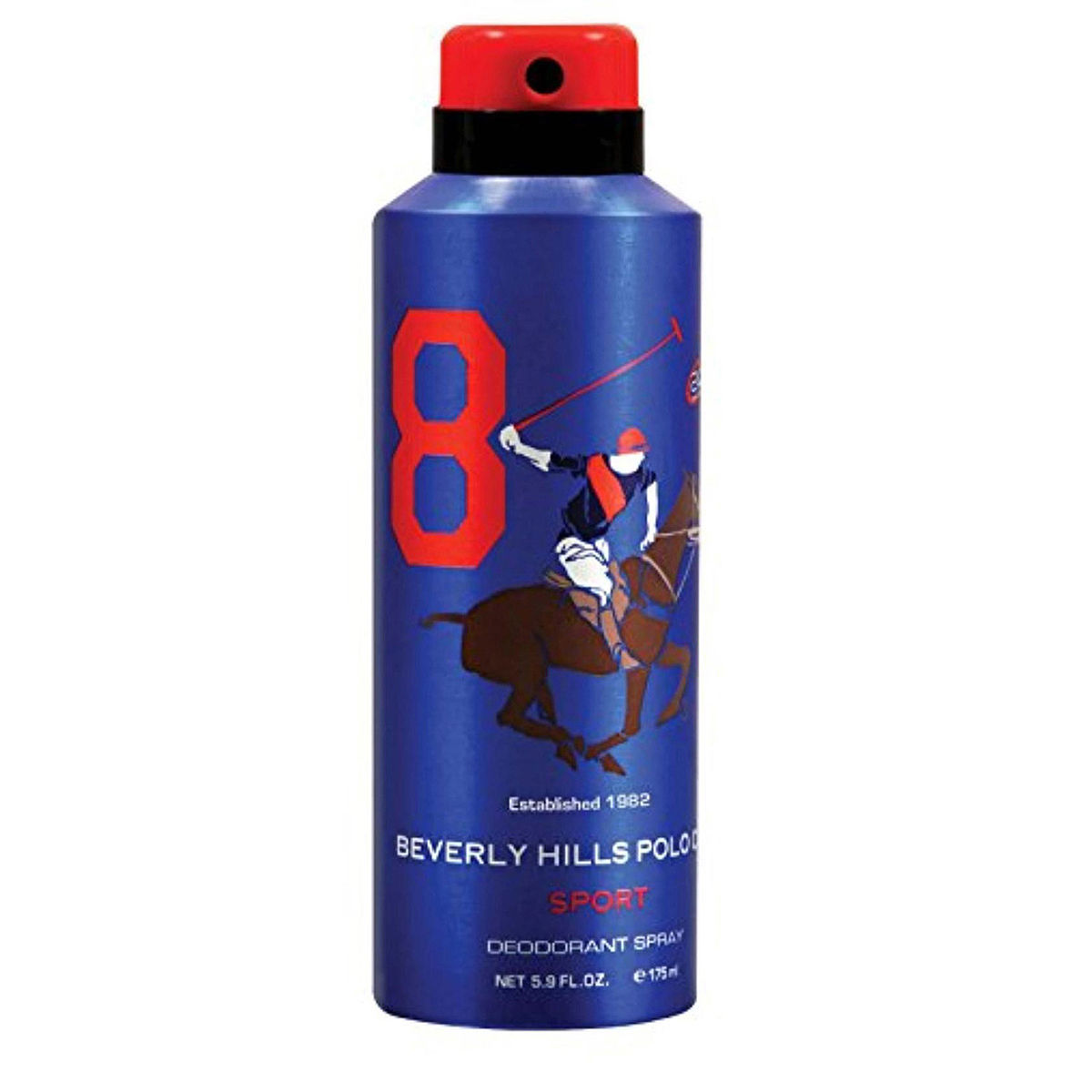 Buy Beverly Hills Polo Club Sport Number Eight Deodorant Body Spray For Men, 175 ml Online