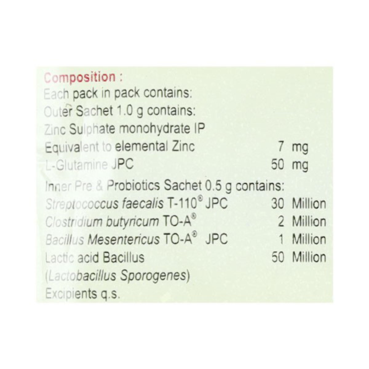 Bifilac ZN Sachet 1 gm Price, Uses, Side Effects, Composition Apollo