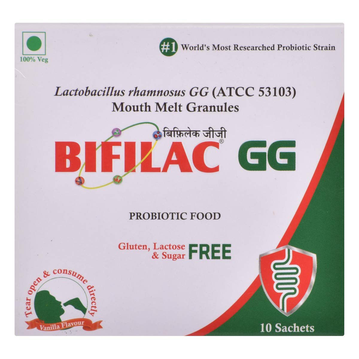 Bifilac GG Sugar Free Vanilla Sachet 0.75 gm Price, Uses, Side Effects