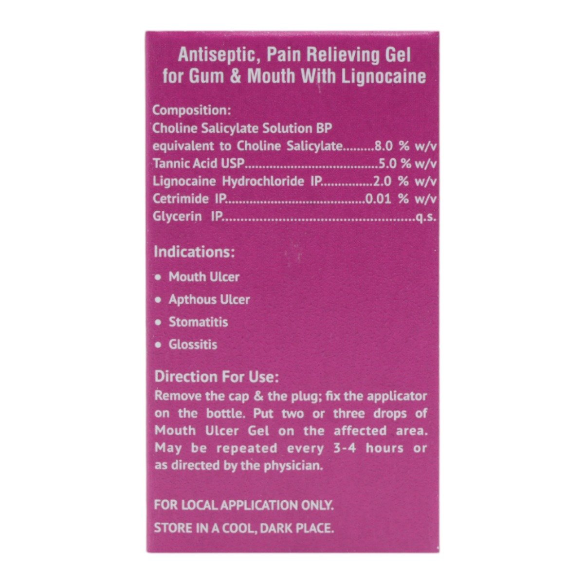 Bi-Folate Mouth Ulcer Gel 15 ml, Pack of 1 Gel Bi-Folate Mouth Ulcer Gel 15 ml, Pack of 1 Gel