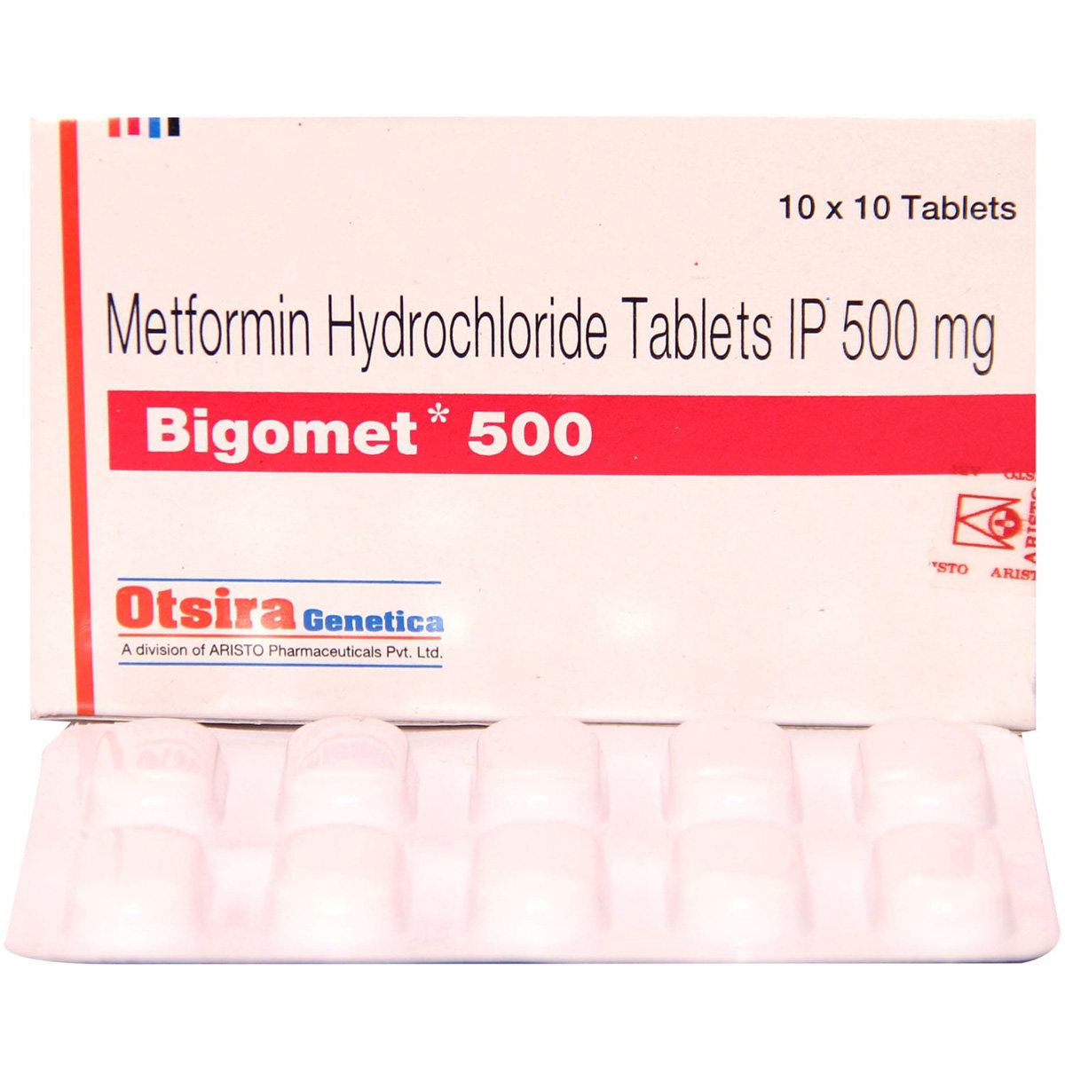 Bigomet 500 Tablet 10's, Pack of 10 TABLETS Bigomet 500 Tablet 10's, Pack of 10 TABLETS