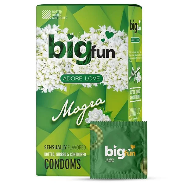 Bigfun Mogra Flavour Condoms, 3 Count, Pack of 1