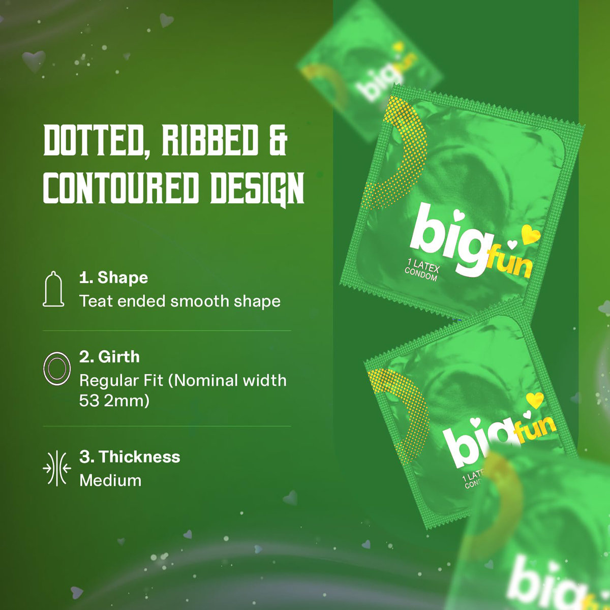 Bigfun Mogra Flavour Condoms, 3 Count, Pack of 1 Bigfun Mogra Flavour Condoms, 3 Count, Pack of 1