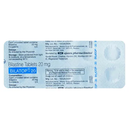 Bilatop 20 Tablet 10's