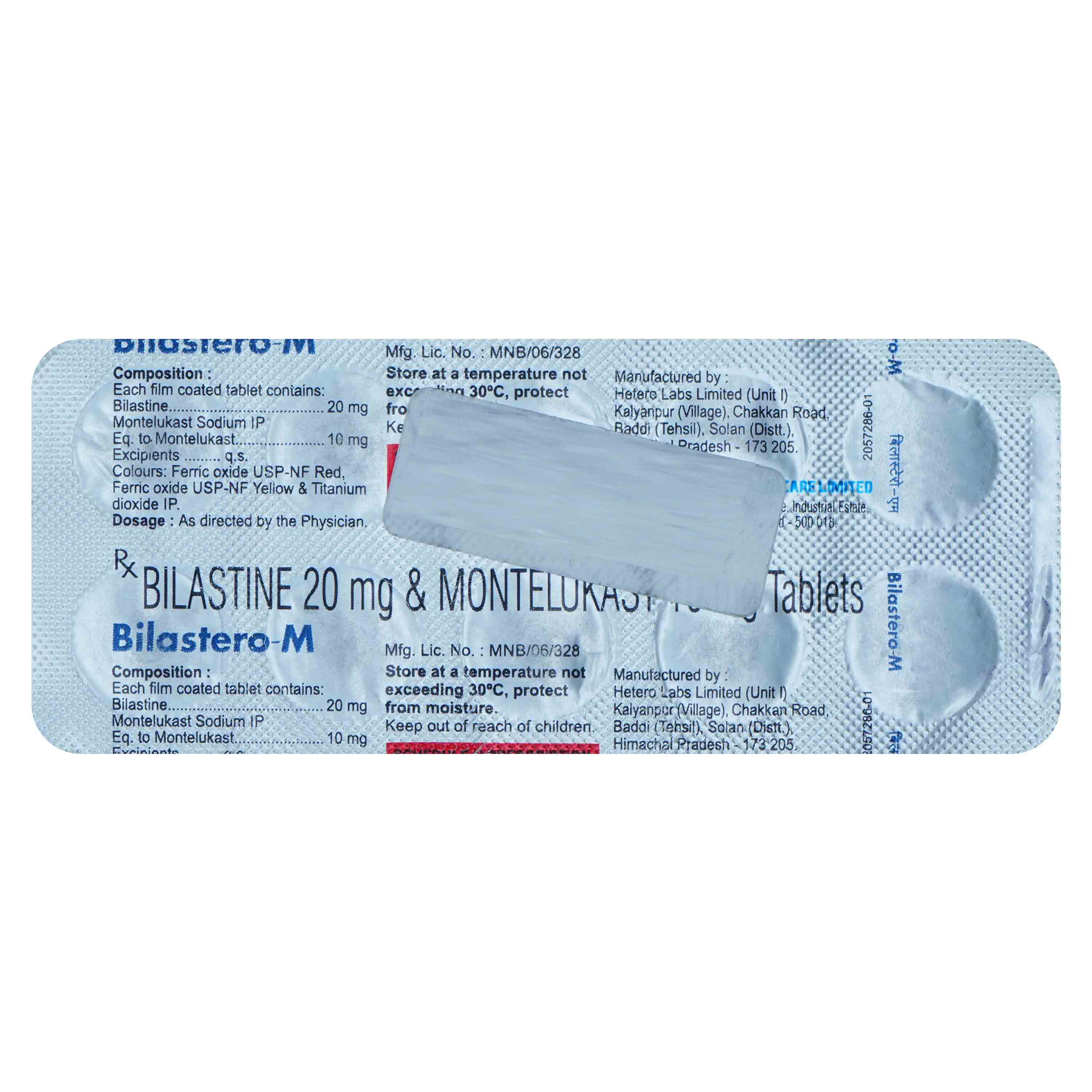 Bilastero-M Tablet 10's, Pack of 10 TABLETS Bilastero-M Tablet 10's, Pack of 10 TABLETS