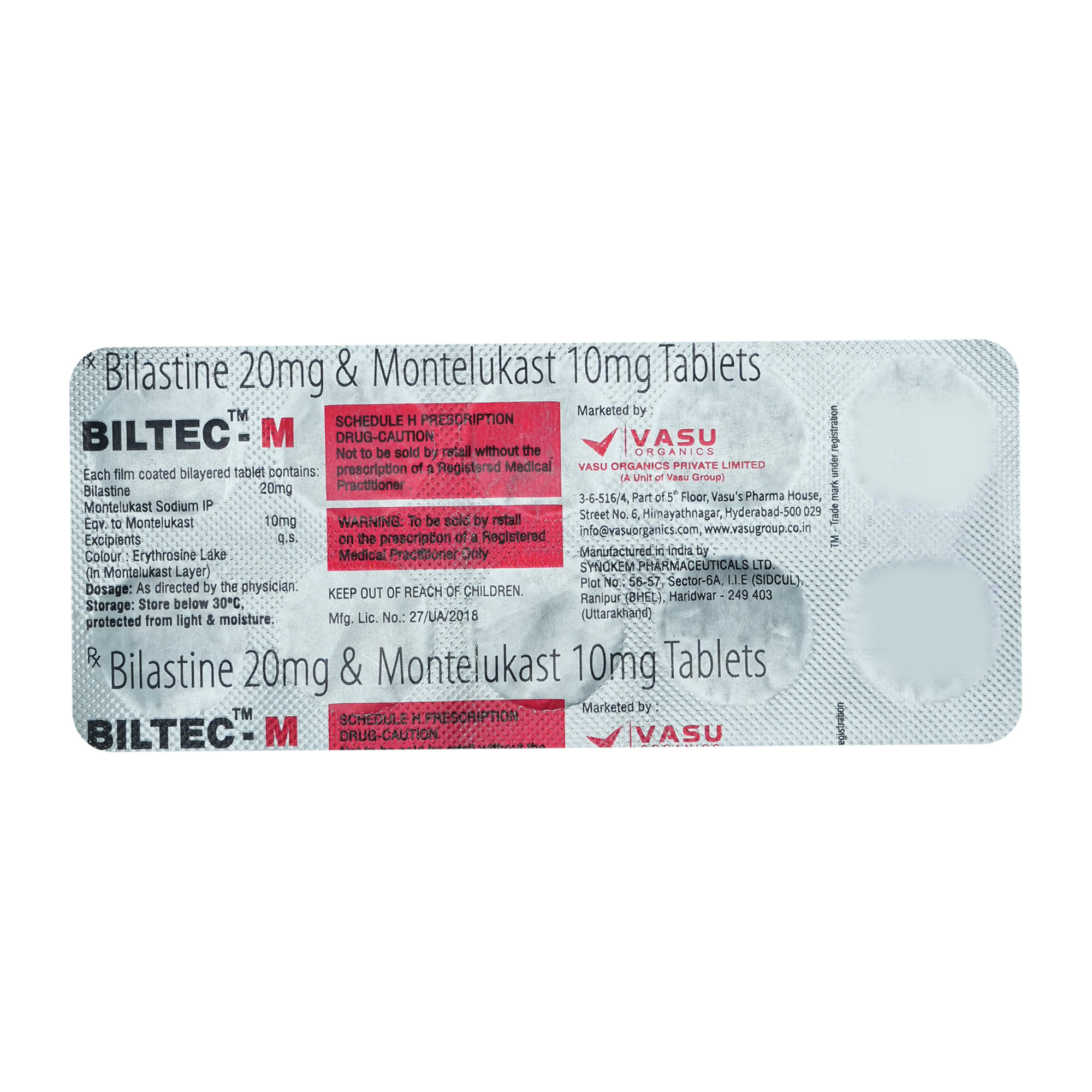 Biltec-M 20/10 Tablet 10's, Pack of 10 TABLETS Biltec-M 20/10 Tablet 10's, Pack of 10 TABLETS