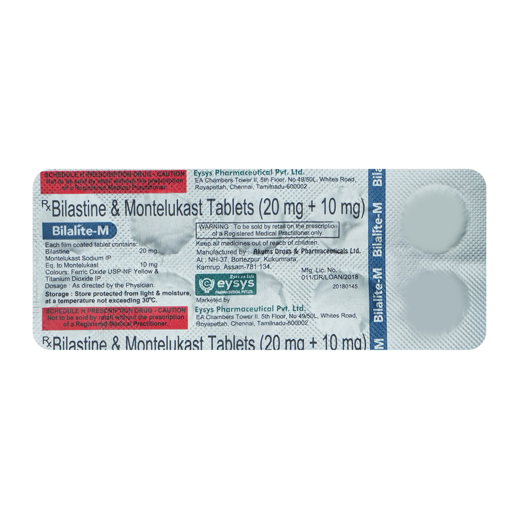 Bilalite-M Tablet 10's, Pack of 10 TabletS Bilalite-M Tablet 10's, Pack of 10 TabletS