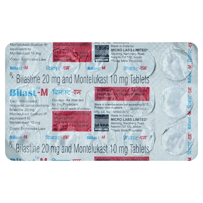 Bilast-M Tablet 15's, Pack of 15 TabletS