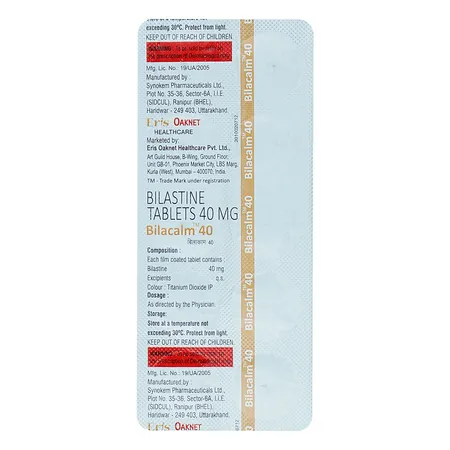 Bilacalm 40 Tablet 10's