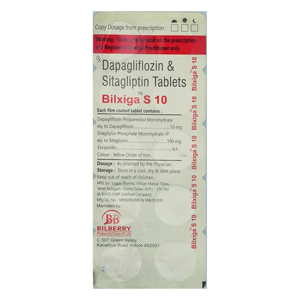 Bilxiga S 10 Tablet 10's, Pack of 10 TABLETS
