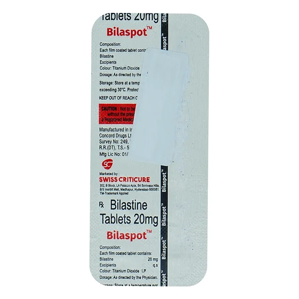 Bilaspot 20 Tablet 10's