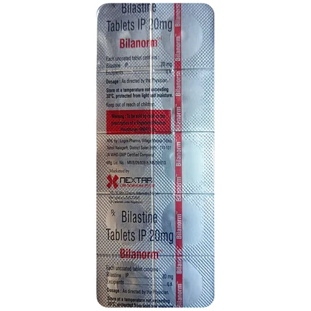 Bilanorm 20 mg Tablet 10's