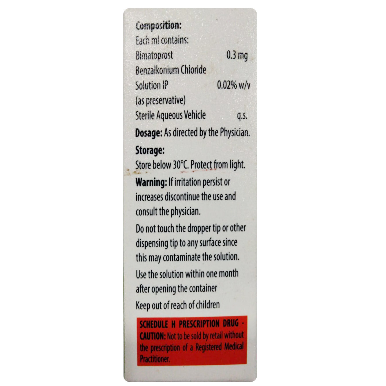 Bimaton Eye Drops 3 ml, Pack of 1 EYE DROPS Bimaton Eye Drops 3 ml, Pack of 1 EYE DROPS