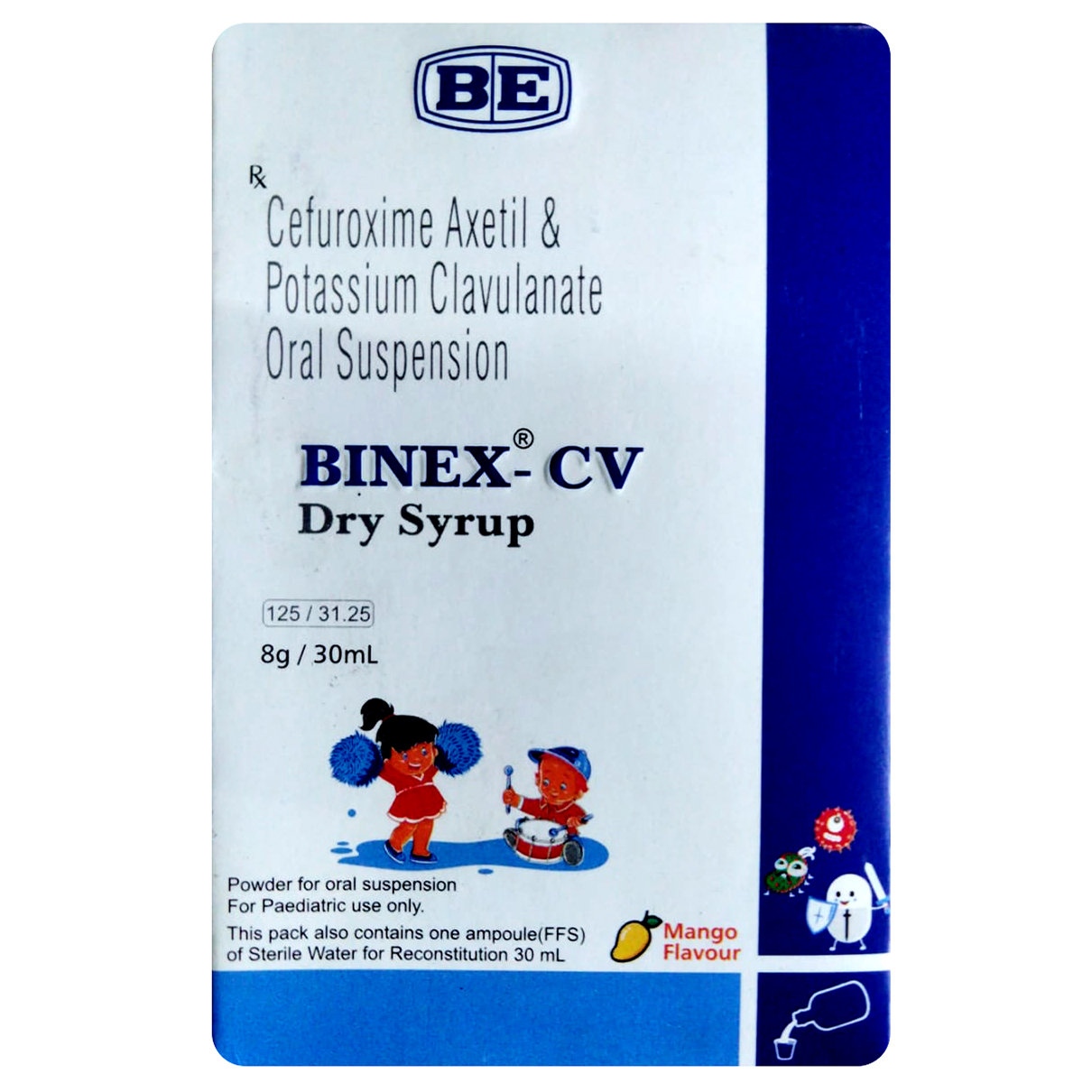 Binex-CV Paediatric Mango Flavour Dry Syrup 30 ml, Pack of 1 DRY SYRUP Binex-CV Paediatric Mango Flavour Dry Syrup 30 ml, Pack of 1 DRY SYRUP