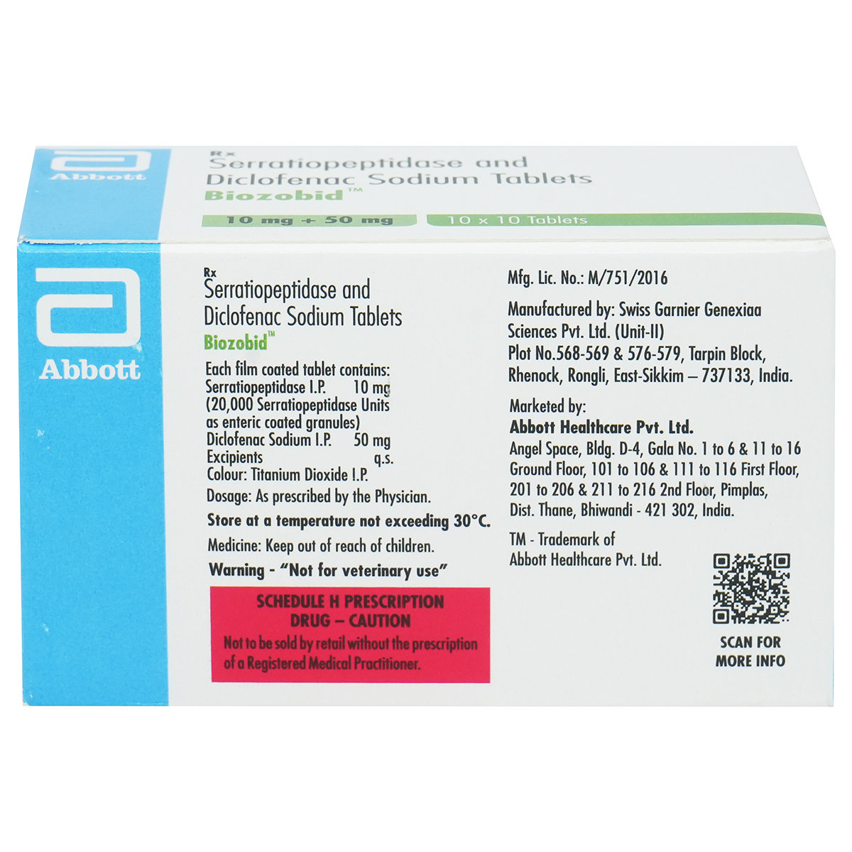 Biozobid Tablet 10's, Pack of 10 TabletS Biozobid Tablet 10's, Pack of 10 TabletS