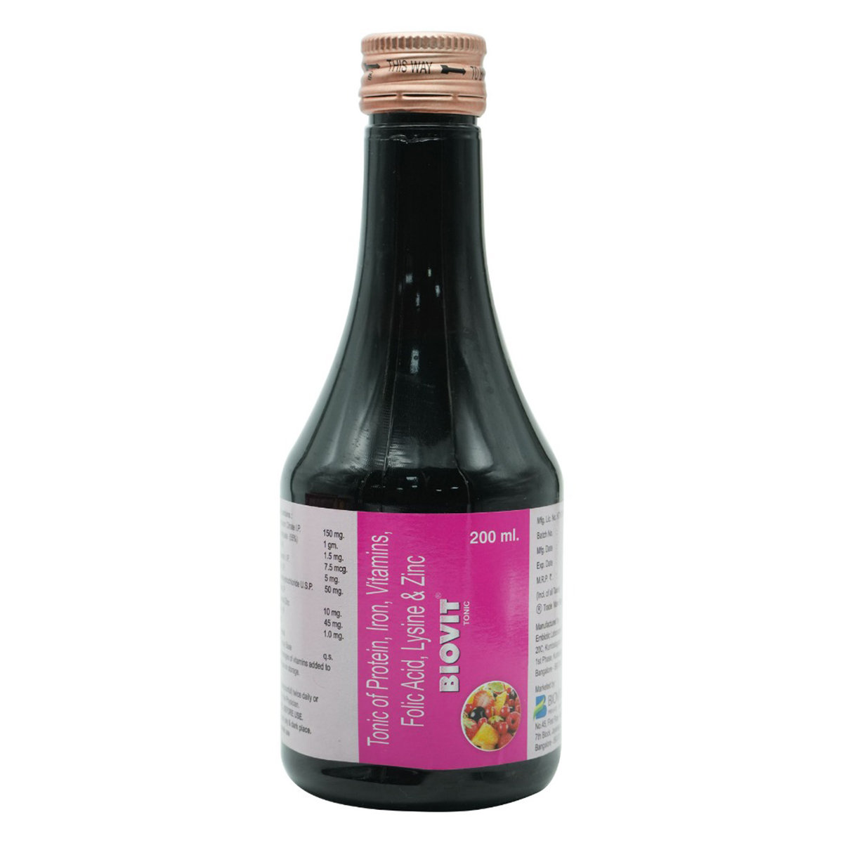 Biovit Syrup, 200 ml, Pack of 1 Biovit Syrup, 200 ml, Pack of 1