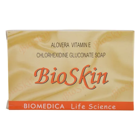 Bioskin Soap 75 gm | Aloe Vera, Vitamin E & Chlorhexidine Gluconate | Gentle Cleansing | For All Skin Type