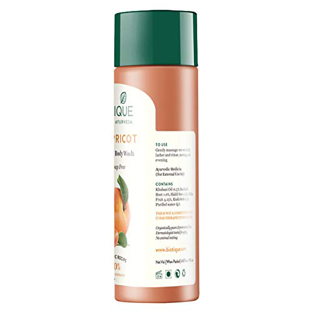 Biotique Bio Apricot Refreshing Body Wash 190 ml | Apricot, Turmeric & Soap Nut | 100% Botanical Extracts | Cleanses Skin | Gives Refreshing Skin | Ayurvedic Formula | For All Skin Types, Pack of 1 Biotique Bio Apricot Refreshing Body Wash 190 ml | Apricot, Turmeric & Soap Nut | 100% Botanical Extracts | Cleanses Skin | Gives Refreshing Skin | Ayurvedic Formula | For All Skin Types, Pack of 1