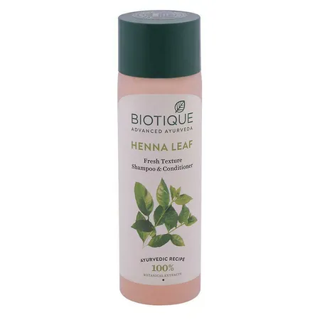 Biotique Bio Henna Leaf Fresh Texture Shampoo & Conditioner, 190 ml