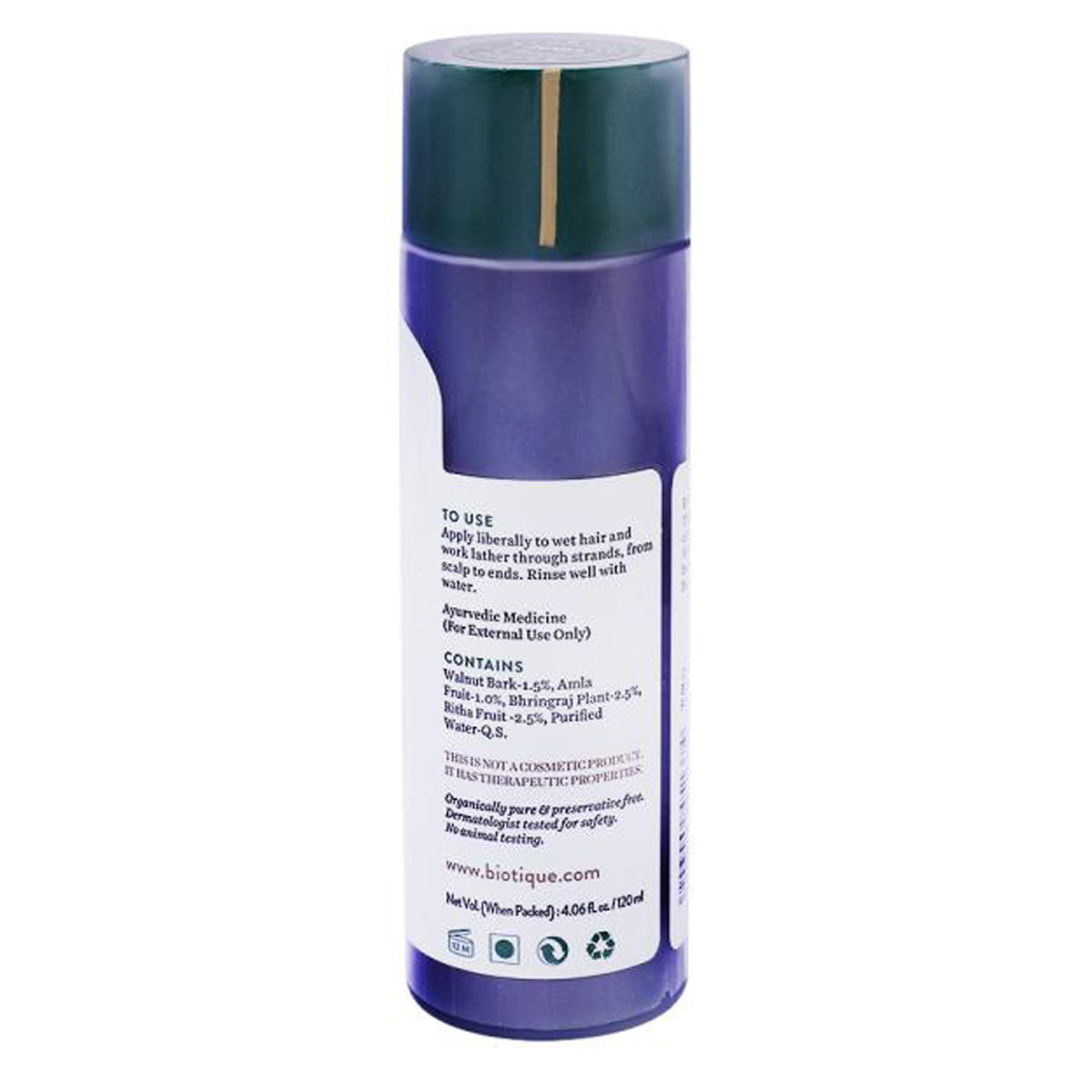 Biotique Bio Walnut Bark Shampoo, 120 ml, Pack of 1 Biotique Bio Walnut Bark Shampoo, 120 ml, Pack of 1