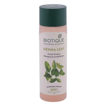 Biotique Henna Leaf Fresh Texture Shampoo & Conditioner, 120 ml