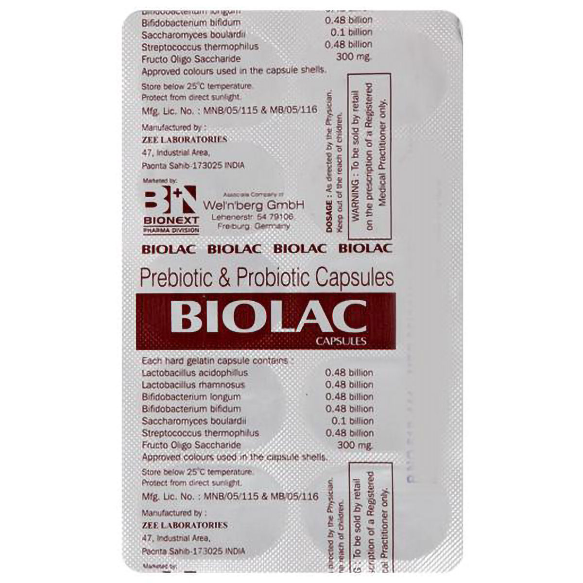 Biolac Capsule | Uses, Side Effects, Price | Apollo Pharmacy