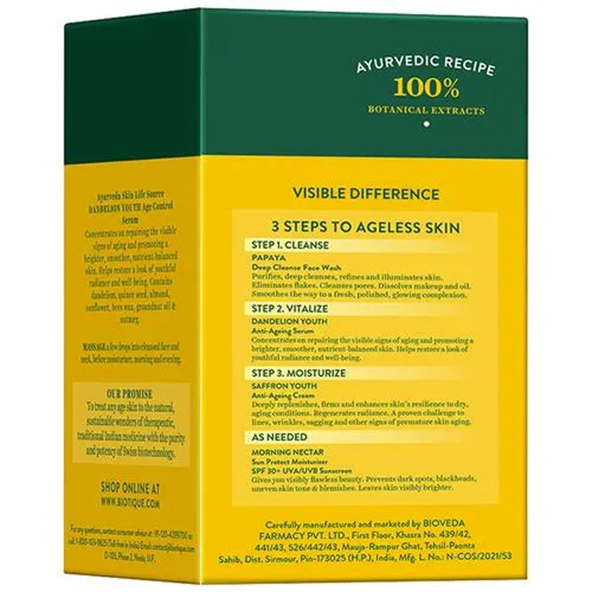 Biotique Dandelion Youth Anti-Ageing Serum 35 ml | Dandelion, Almond | Reduces Dark Spots & Wrinkles | Visibly Repair & Rebalanced Skin | 100% Botanical Extract | For All Skin Type, Pack of 1 Biotique Dandelion Youth Anti-Ageing Serum 35 ml | Dandelion, Almond | Reduces Dark Spots & Wrinkles | Visibly Repair & Rebalanced Skin | 100% Botanical Extract | For All Skin Type, Pack of 1