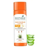 Biotique Sun Shield Aloevera 30+ SPF UVB Sunscreen Ultra Proctective Body Lotion, 120 ml, Pack of 1