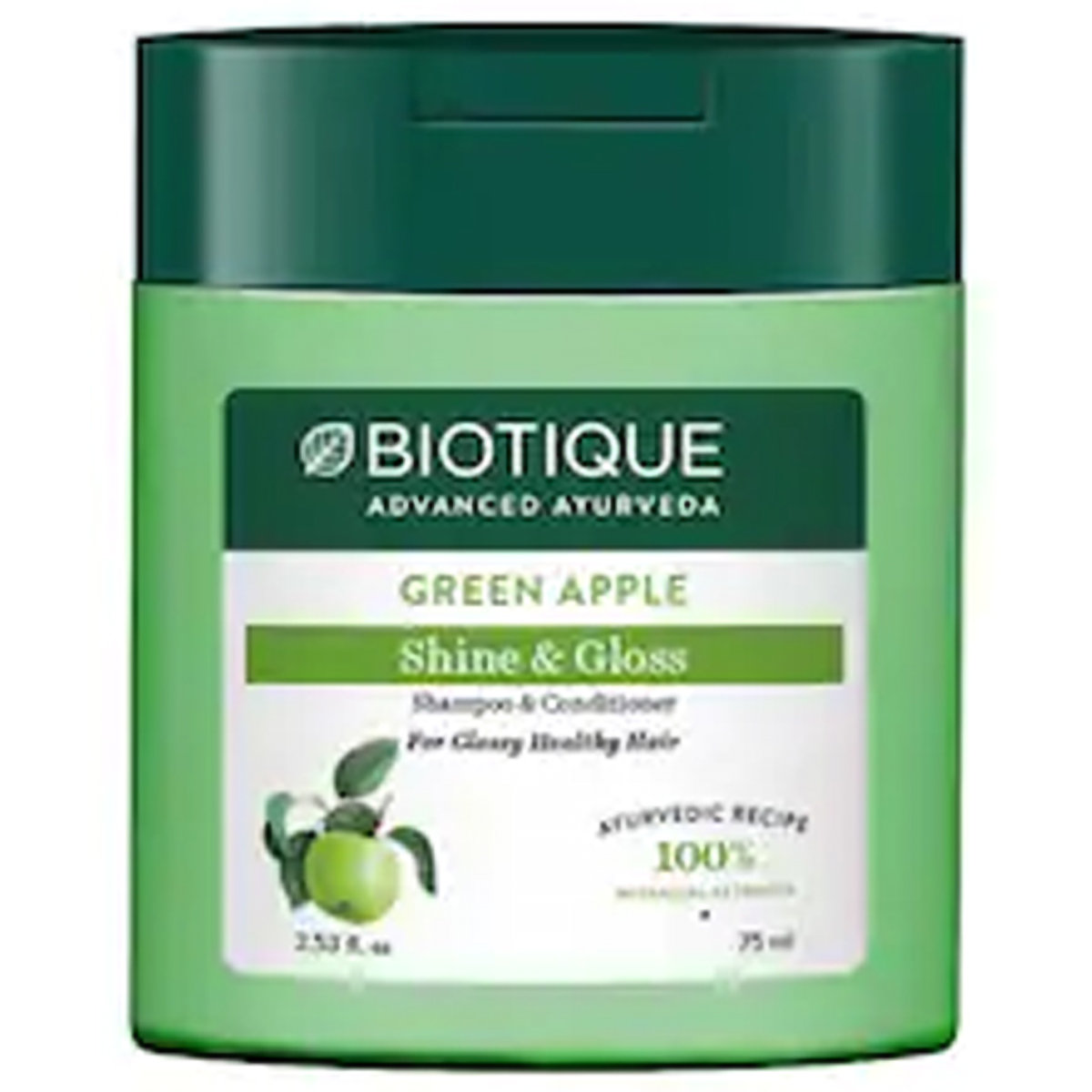 Biotique Green Apple Shampoo, 75 ml, Pack of 1 Biotique Green Apple Shampoo, 75 ml, Pack of 1
