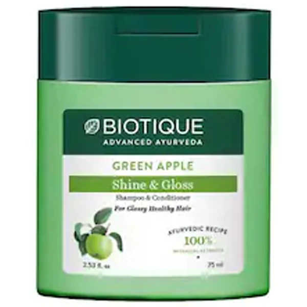 Biotique Green Apple Shampoo, 75 ml, Pack of 1