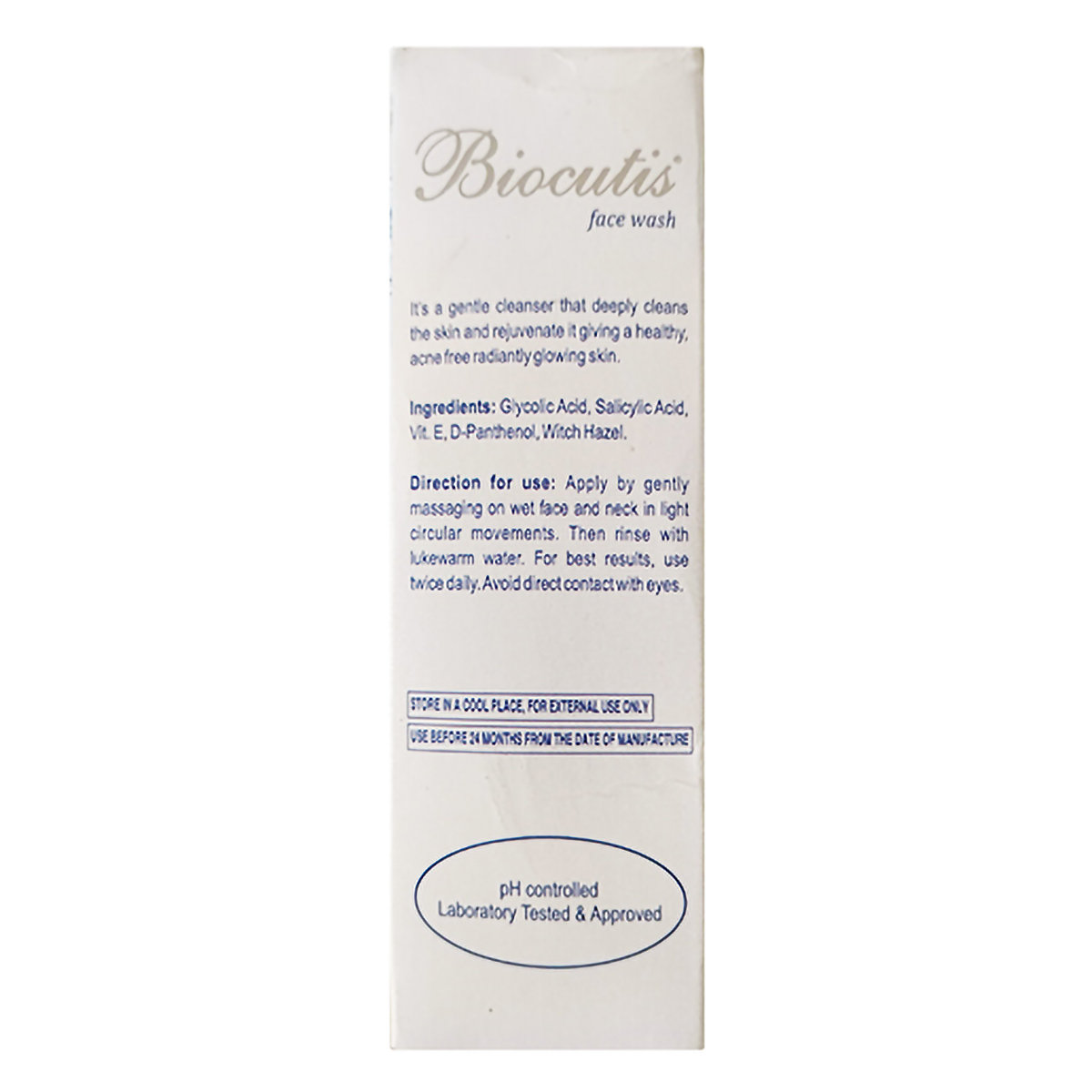 Biocutis Face Wash 100 ml | pH 5.5 | Skin Lightening & Rejuvenating Face Wash | Deep Cleansing | For Health & Glowing Skin, Pack of 1 Biocutis Face Wash 100 ml | pH 5.5 | Skin Lightening & Rejuvenating Face Wash | Deep Cleansing | For Health & Glowing Skin, Pack of 1