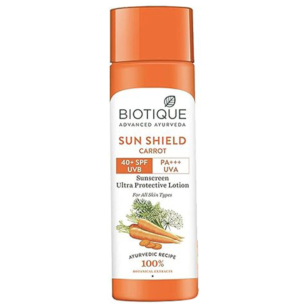 Biotique Carrot Face & Body Sun Lotion, 120 ml, Pack of 1 Biotique Carrot Face & Body Sun Lotion, 120 ml, Pack of 1