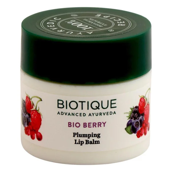 Biotique Bio Berry Plumping Lip Balm 12 gm | Smoothes &amp; Swells Lips | Moisturises Dry Lips |100% Botanical Extract | For All Skin Type, Pack of 1