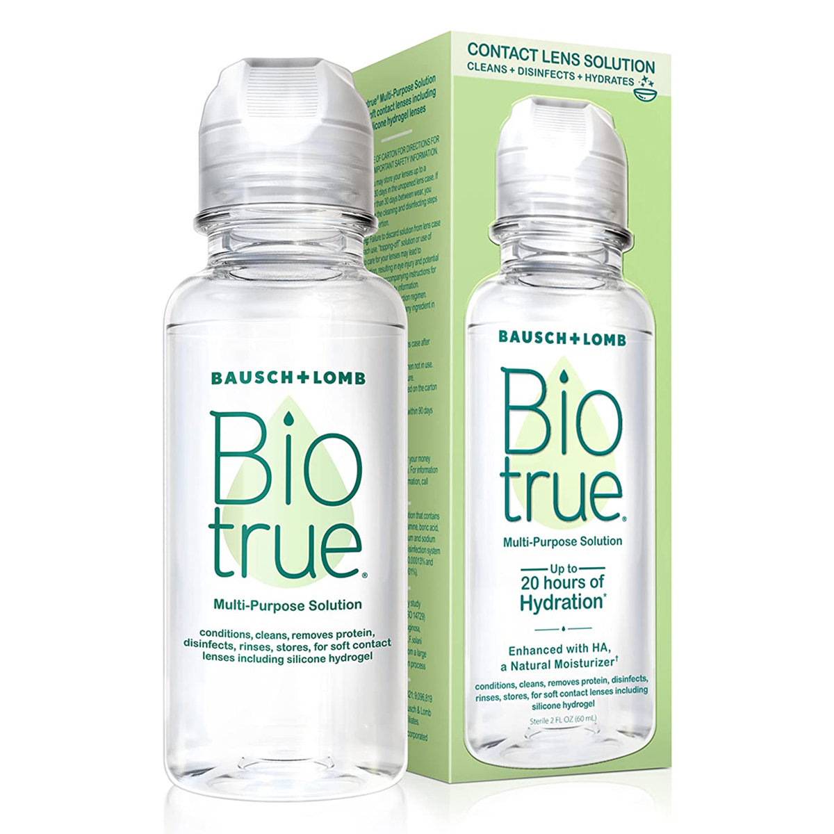 Bio True Multi-Purpose Solution 60 ml | Multi Purposes Contact Solution | For Soft Contact lenses, Pack of 1 Bio True Multi-Purpose Solution 60 ml | Multi Purposes Contact Solution | For Soft Contact lenses, Pack of 1
