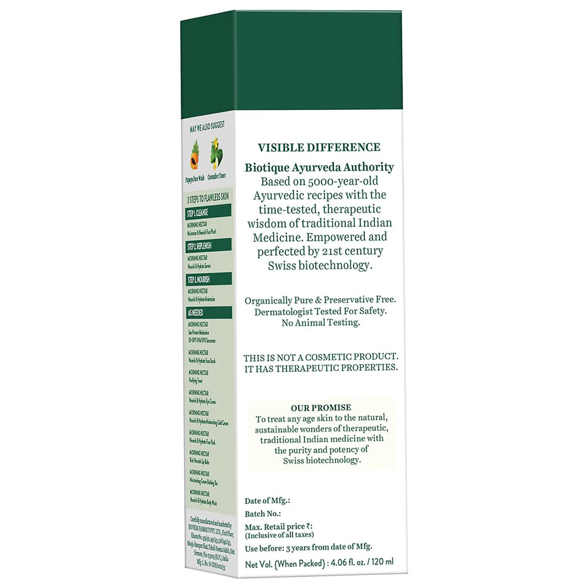 Biotique Morning Nectar Lotion for Girl, 190 ml, Pack of 1 Biotique Morning Nectar Lotion for Girl, 190 ml, Pack of 1