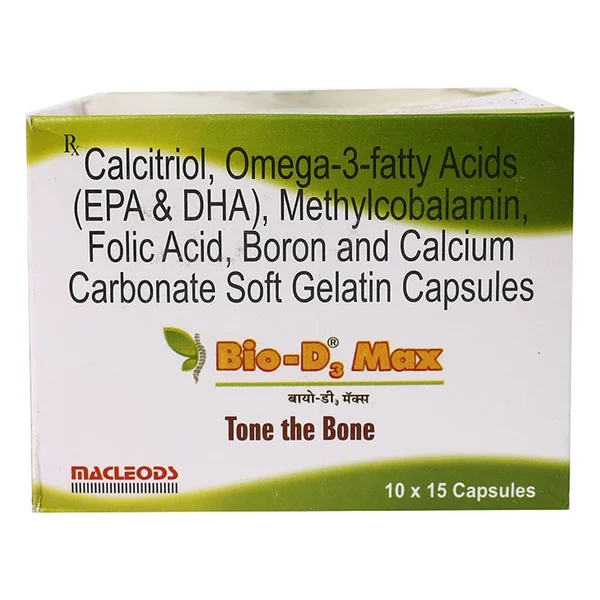 Bio-D3 Max Capsule 15's, Pack of 15