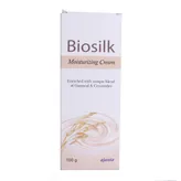 Biosilk Moisturizing Cream 100 gm | Blend Of Oatmeal &amp; Ceramides | Provides Nourishment | For Soft &amp; Hydrated Skin, Pack of 1