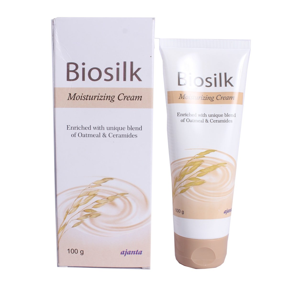 Biosilk Moisturizing Cream 100 gm | Blend Of Oatmeal & Ceramides | Provides Nourishment | For Soft & Hydrated Skin, Pack of 1 Biosilk Moisturizing Cream 100 gm | Blend Of Oatmeal & Ceramides | Provides Nourishment | For Soft & Hydrated Skin, Pack of 1