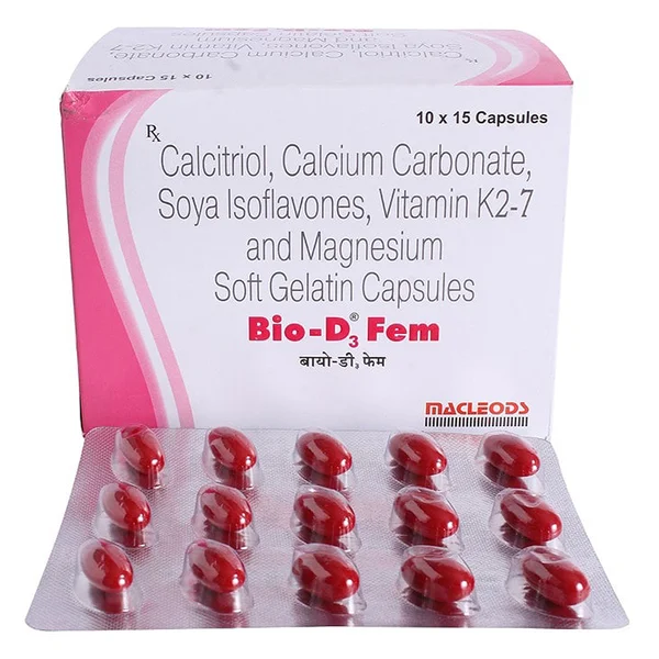 Bio-D3 Fem Capsule 15's, Pack of 15 CAPSULES