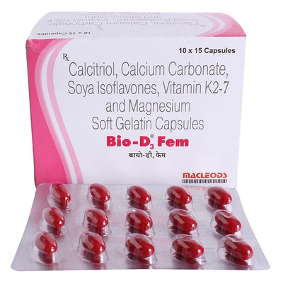 Bio-D3 Fem Capsule 15's, Pack of 15 CAPSULES