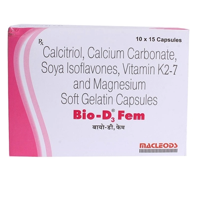 Bio-D3 Fem Capsule 15's, Pack of 15 CAPSULES