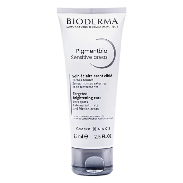 Bioderma Pigmentbio Sensitive Areas Cream 75 ml | Reduces Dark Spots | Evens Out Skin | Brightened Underarms Bikini Areas