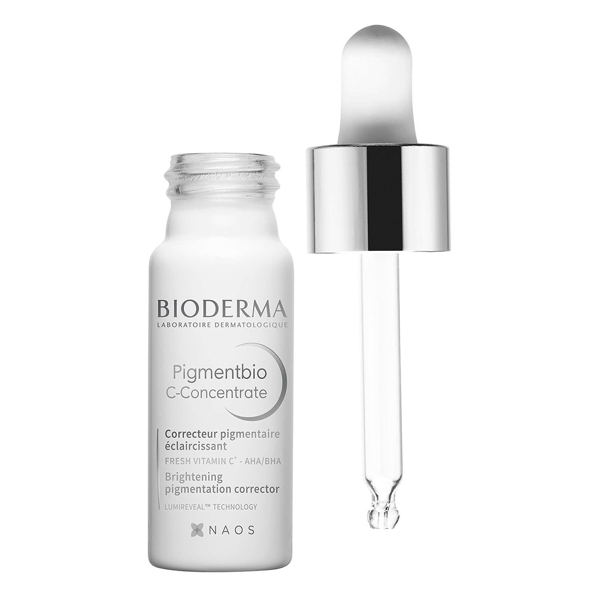 Bioderma Pigmentbio C-Concentrate 15 ml | Vitamin C, AHA, BHA | Corrects Pigmentation | Brightens Skin, Pack of 1 Bioderma Pigmentbio C-Concentrate 15 ml | Vitamin C, AHA, BHA | Corrects Pigmentation | Brightens Skin, Pack of 1