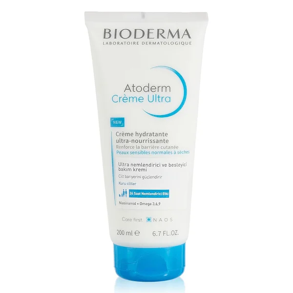 Bioderma Atoderm Creme 200 ml | Niacinamide & Omega 3, 6, 9 | Ultra Nourishing Cream | 24 Hrs Of Hydration | For Normal To Dry Sensitive Skin
