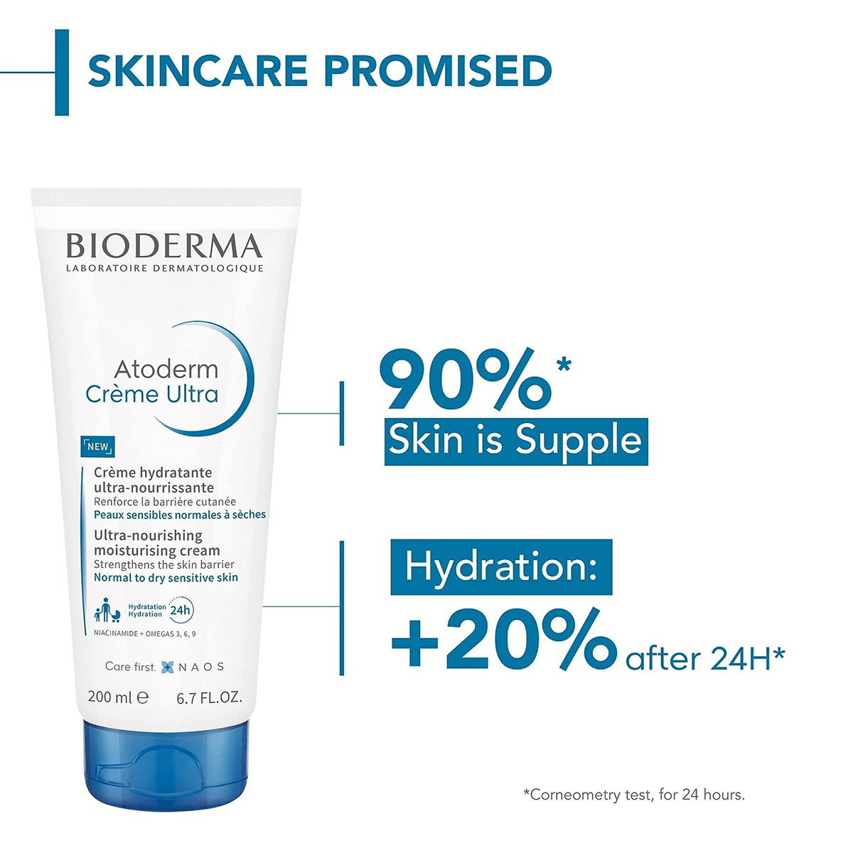 Bioderma Atoderm Creme 200 ml | Niacinamide & Omega 3, 6, 9 | Ultra Nourishing Cream | 24 Hrs Of Hydration | For Normal To Dry Sensitive Skin, Pack of 1 Bioderma Atoderm Creme 200 ml | Niacinamide & Omega 3, 6, 9 | Ultra Nourishing Cream | 24 Hrs Of Hydration | For Normal To Dry Sensitive Skin, Pack of 1