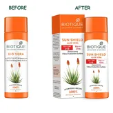 Biotique Sun Shield Aloevera 75+ SPF UVB Sunscreen Ultra Soothing Body Lotion, 190 ml, Pack of 1