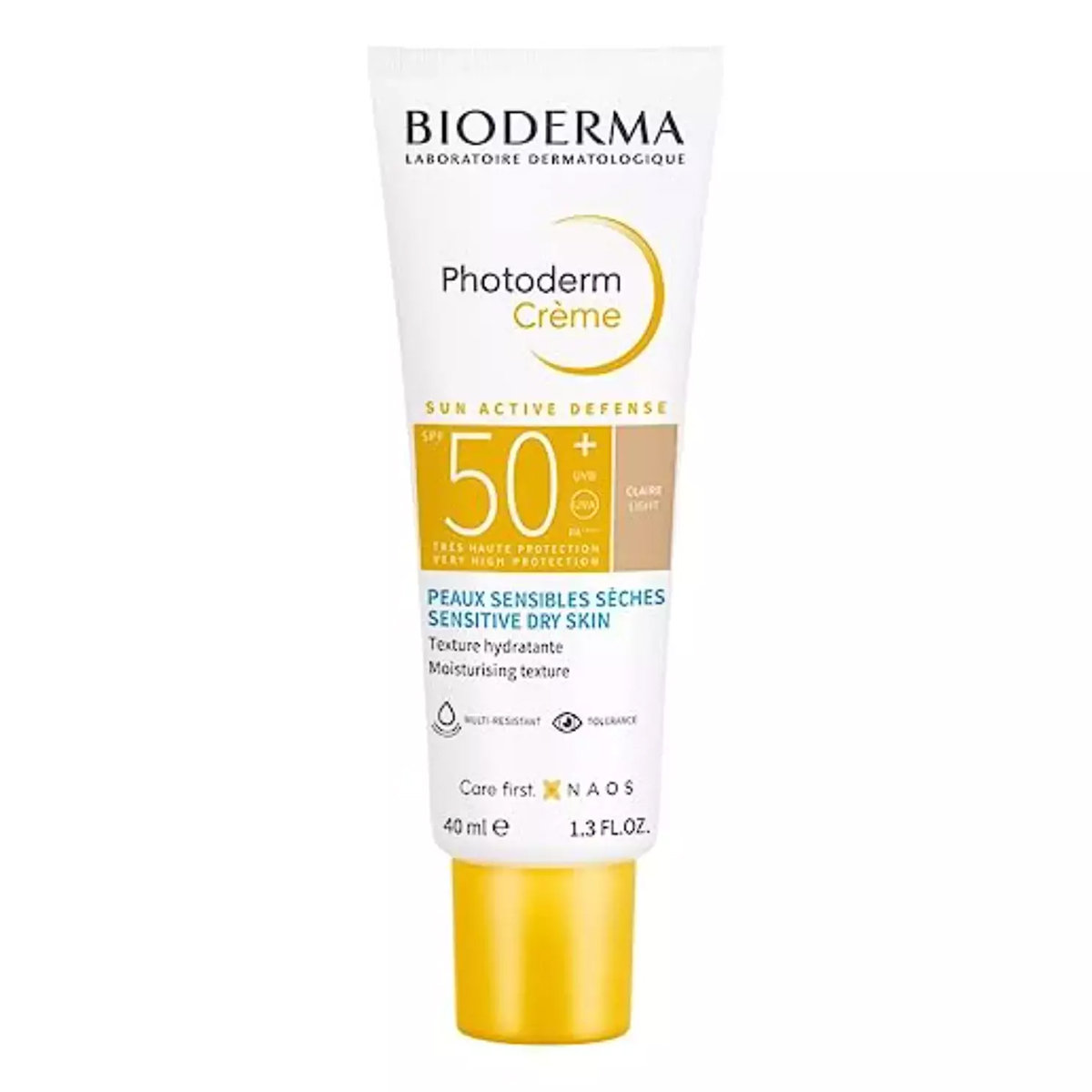 Bioderma Photoderm Creme Sunscreen 40 ml With Spf 50+ Pa++++ | UVA & UVB Protection | Ectoin & Mannito | No Ehite Cast| Multi Resistant | For Dry Sensitive Skin, Pack of 1 Bioderma Photoderm Creme Sunscreen 40 ml With Spf 50+ Pa++++ | UVA & UVB Protection | Ectoin & Mannito | No Ehite Cast| Multi Resistant | For Dry Sensitive Skin, Pack of 1