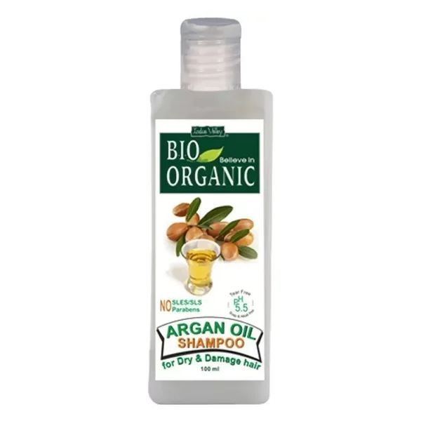 Indus Valley Bio Organic pH 5.5 Argan Oil Shampoo, 100 ml, Pack of 1