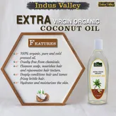 Indus Valley Bio Organic Extra Virgin Coconut Oil, 200 ml, Pack of 1
